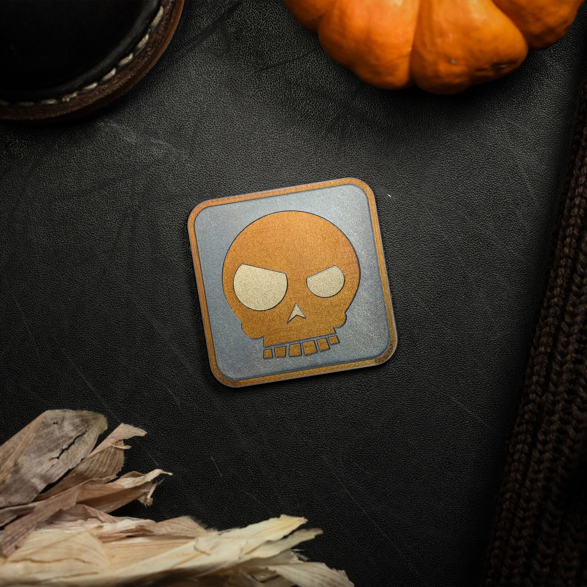 Ti Patch 2" Mean Skull