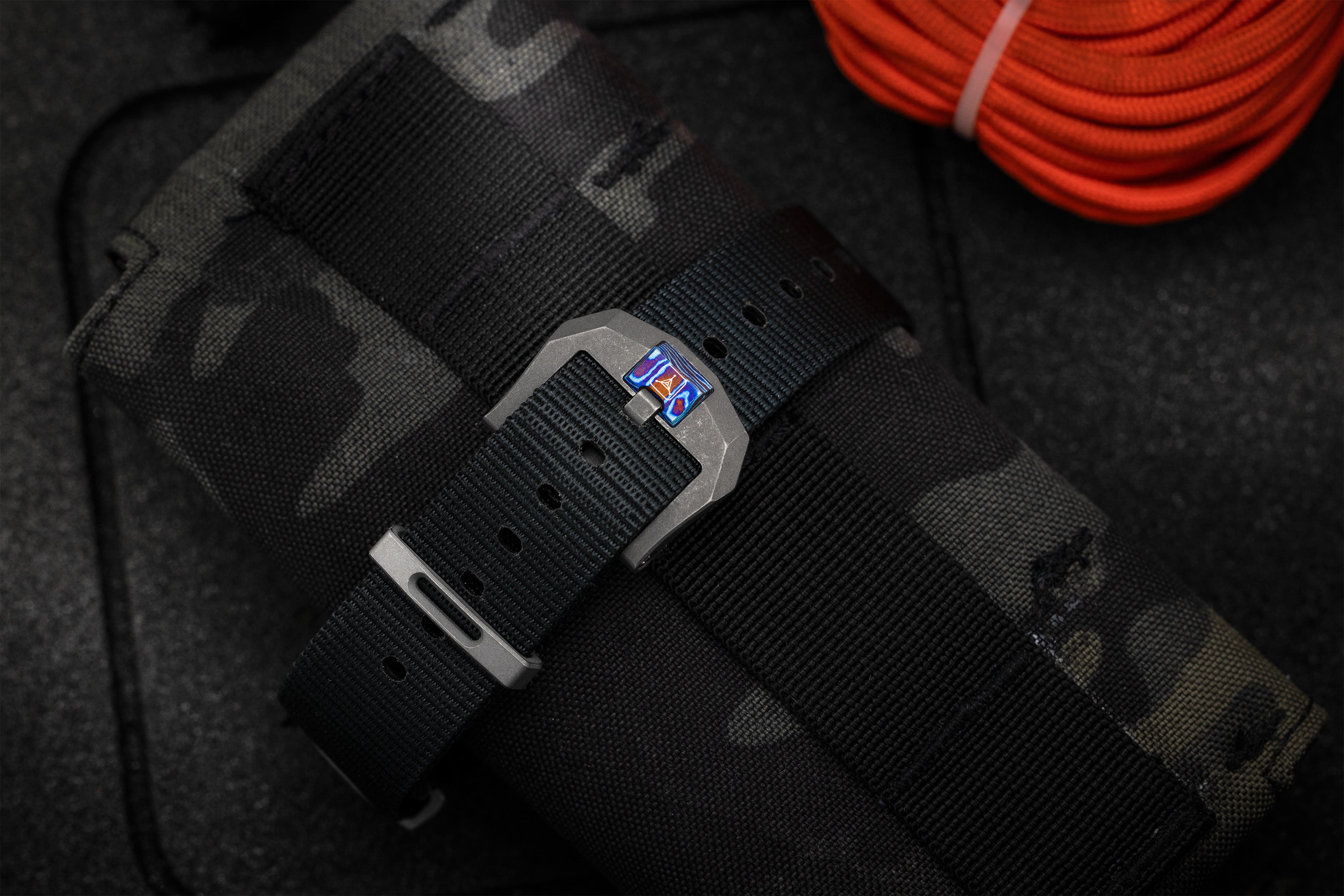 Quantum Watch Strap Timascus Inlay | Triple Aught Design