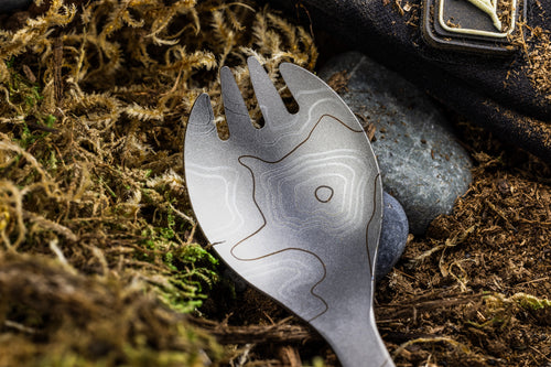 Ti5301 Folding Titanium Spork KEITH Titanausrüstung Bushcraft Ti5301 Folding Titanium Spork KEITH Titanausrüstung Bushcraft
