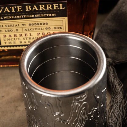 NT Titanium Topo Shot Glasses TAD Edition