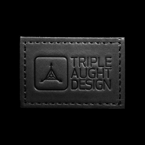 TAD Logo Black Leather Patch