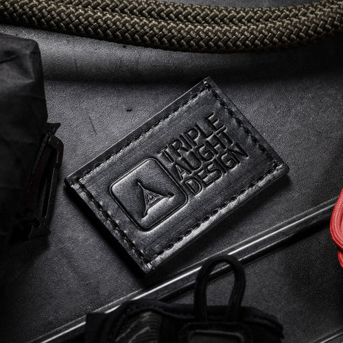 TAD Logo Black Leather Patch