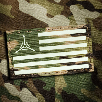 TAD Flag GITD Velcro Patch