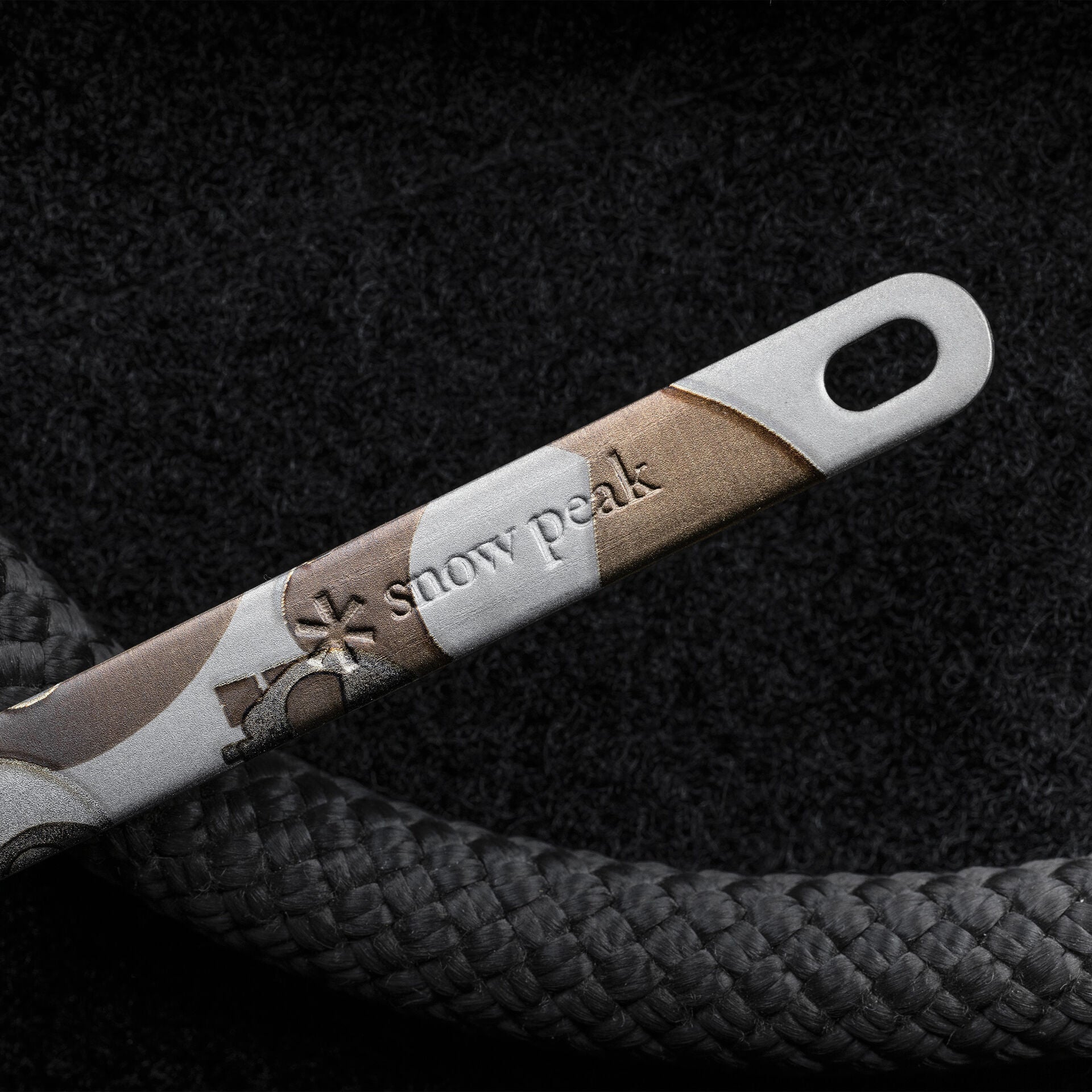 Snow Peak Titanium Long Spork Mean Skull
