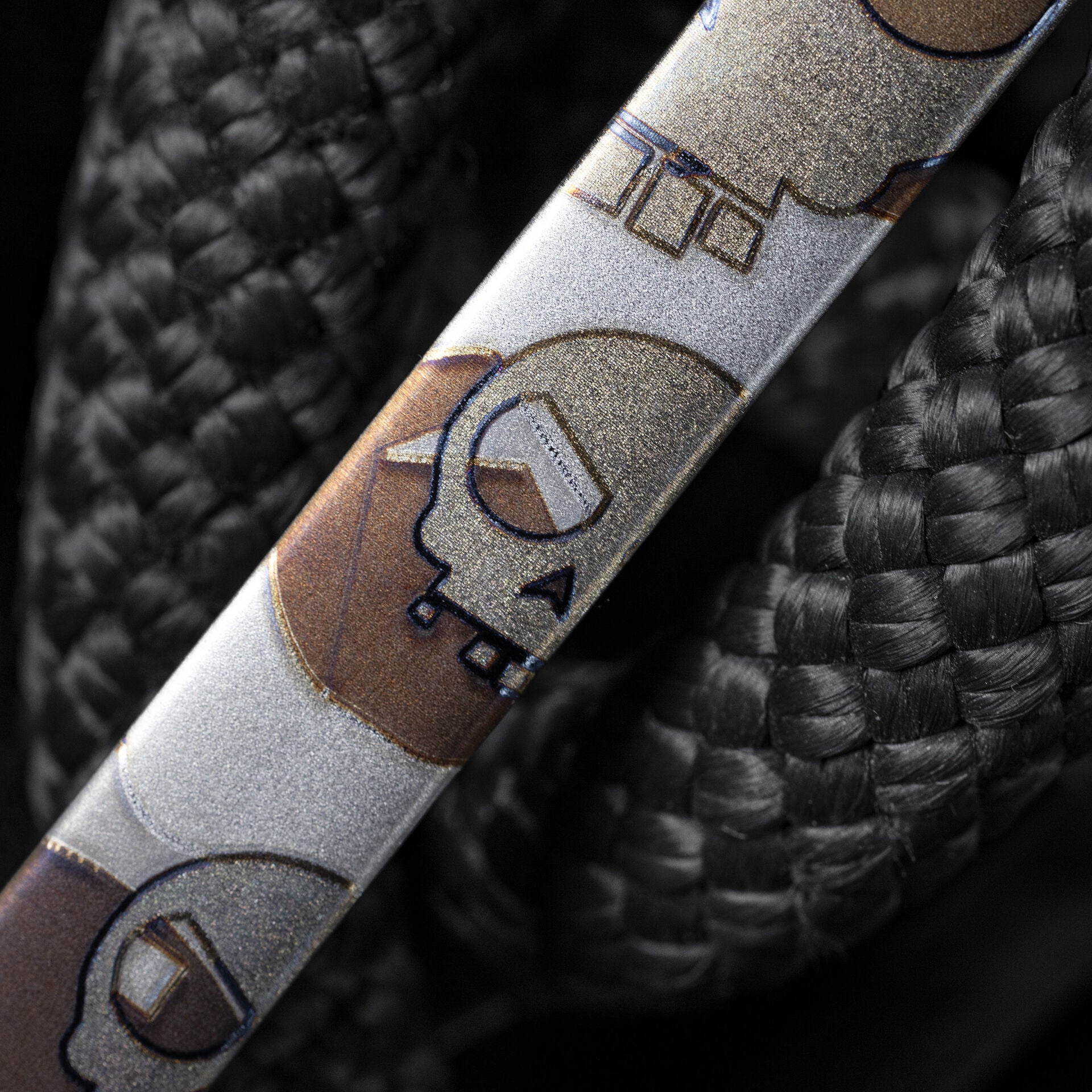 Snow Peak Titanium Long Spork Mean Skull