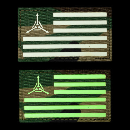 TAD Flag GITD Velcro Patch