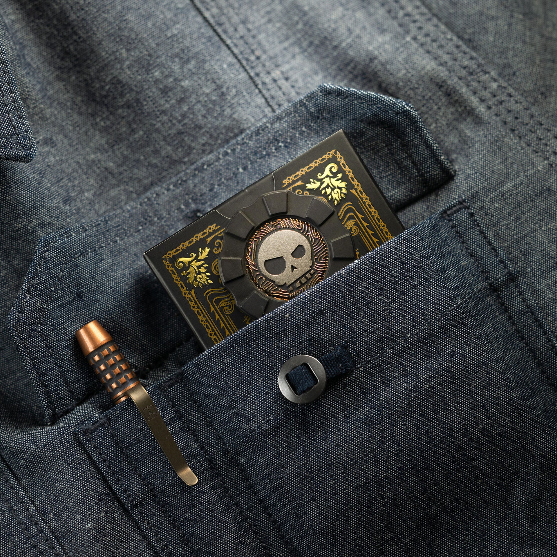 Hitex Poker Chip Mean Skull TAD Edition