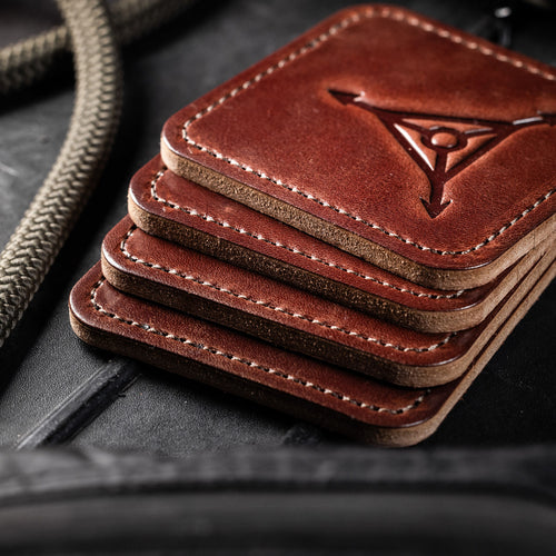 Leather Coasters 4-Pack