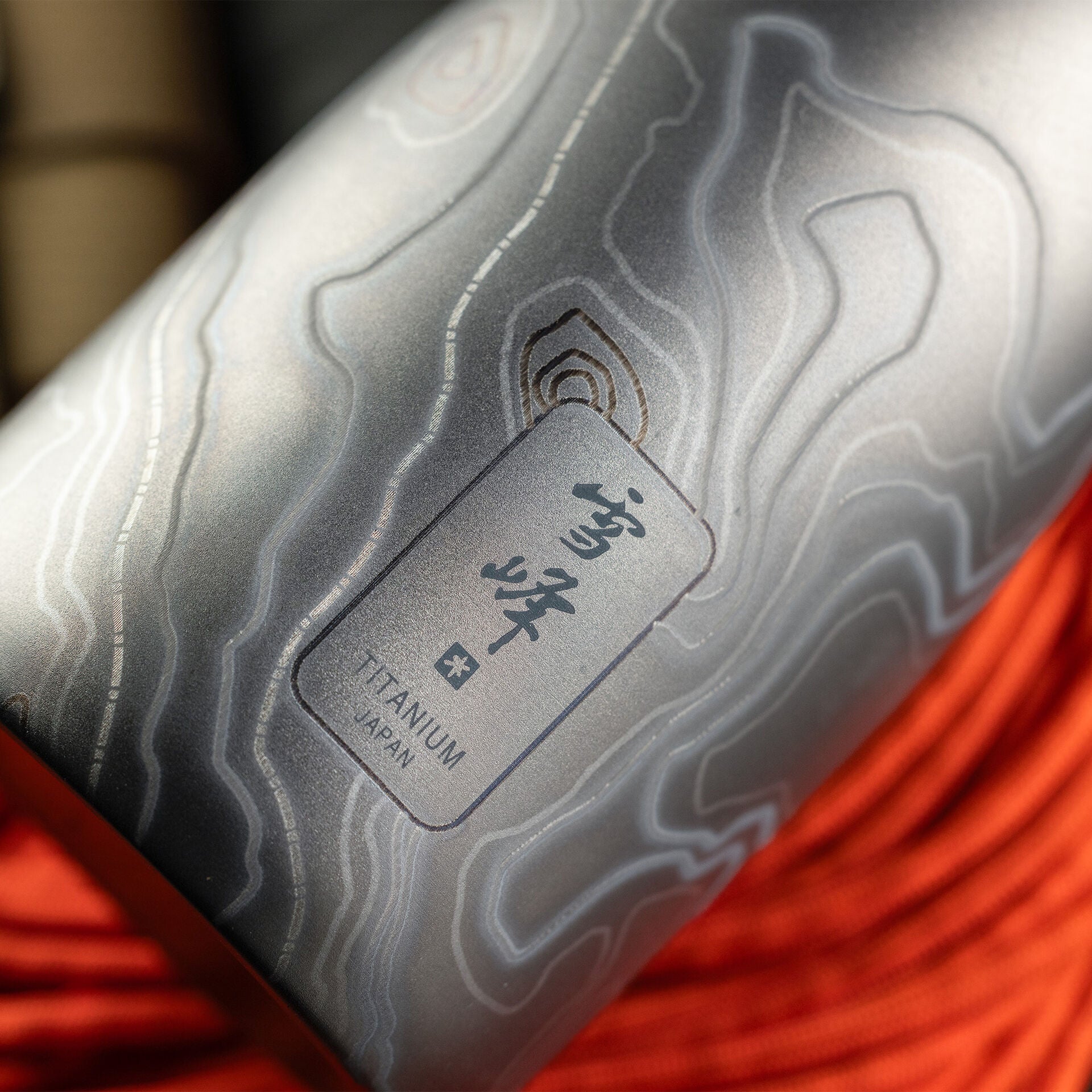 Snow Peak Titanium Sake Bottle TAD Edition