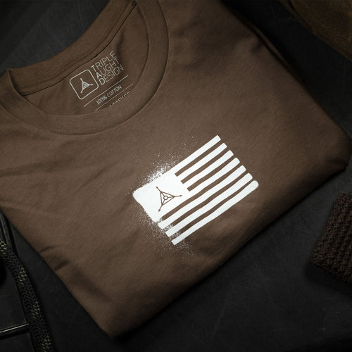 TAD Flag Spray Paint Graphic-T