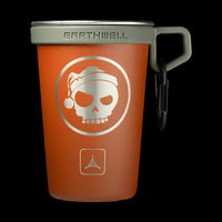 Earthwell Pint Cup Mean Skull Santa TAD Edition