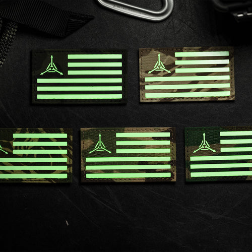 TAD Flag GITD Velcro Patch