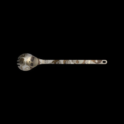 Snow Peak Titanium Long Spork Mean Skull