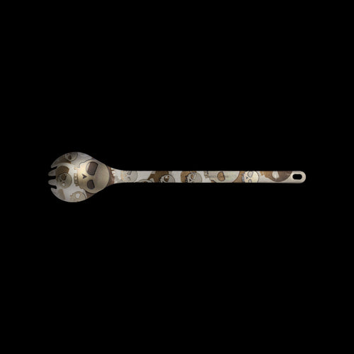 Snow Peak Titanium Long Spork Mean Skull