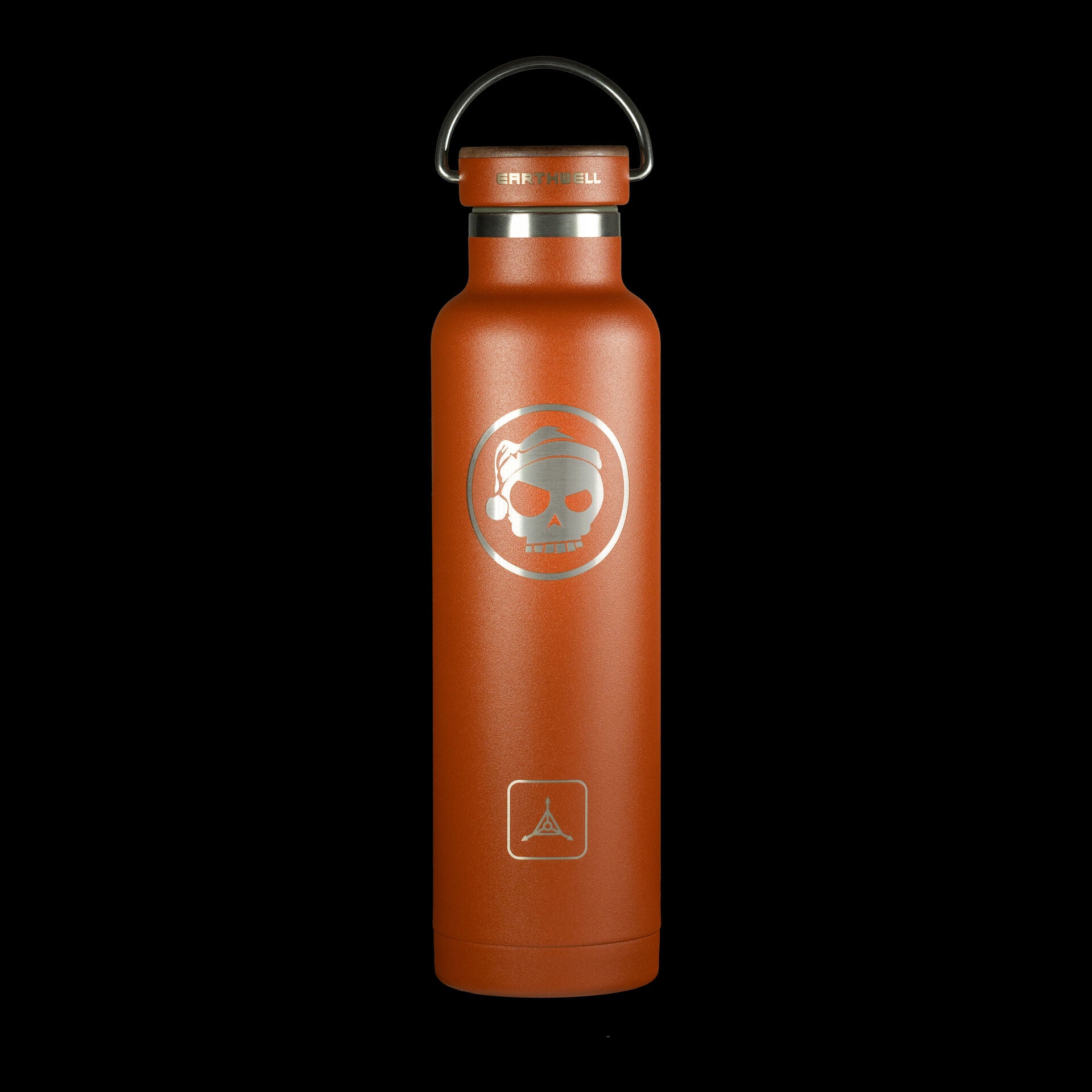 Earthwell 22oz Insulated Mean Skull Santa TAD Edition